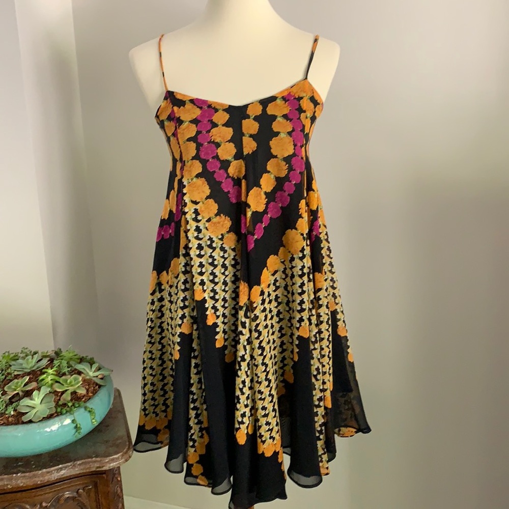 Mara Hoffman Swing Dress with Asymmetrical Hem